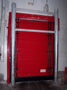 Porte souple rapide grand froid