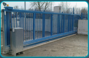 Portail coulissant à rail ou autoportant